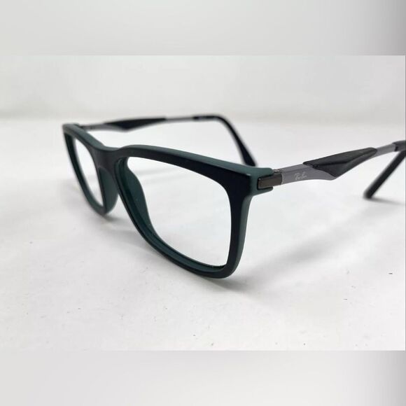 Ray Ban RB 7029 5197 53-17-145 Black/Mint Green Full Rim Eyeglasses Frame TR35 - Picture 2 of 8